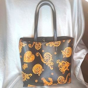 Versace Baroque Leather Tote Bag. NWOT